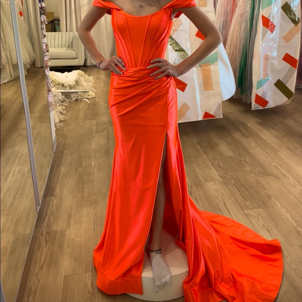 Sherri Hill Iridescent Orange dress